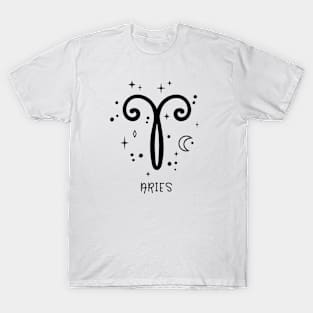 Aries Celestial Zodiac Sign Symbol T-Shirt